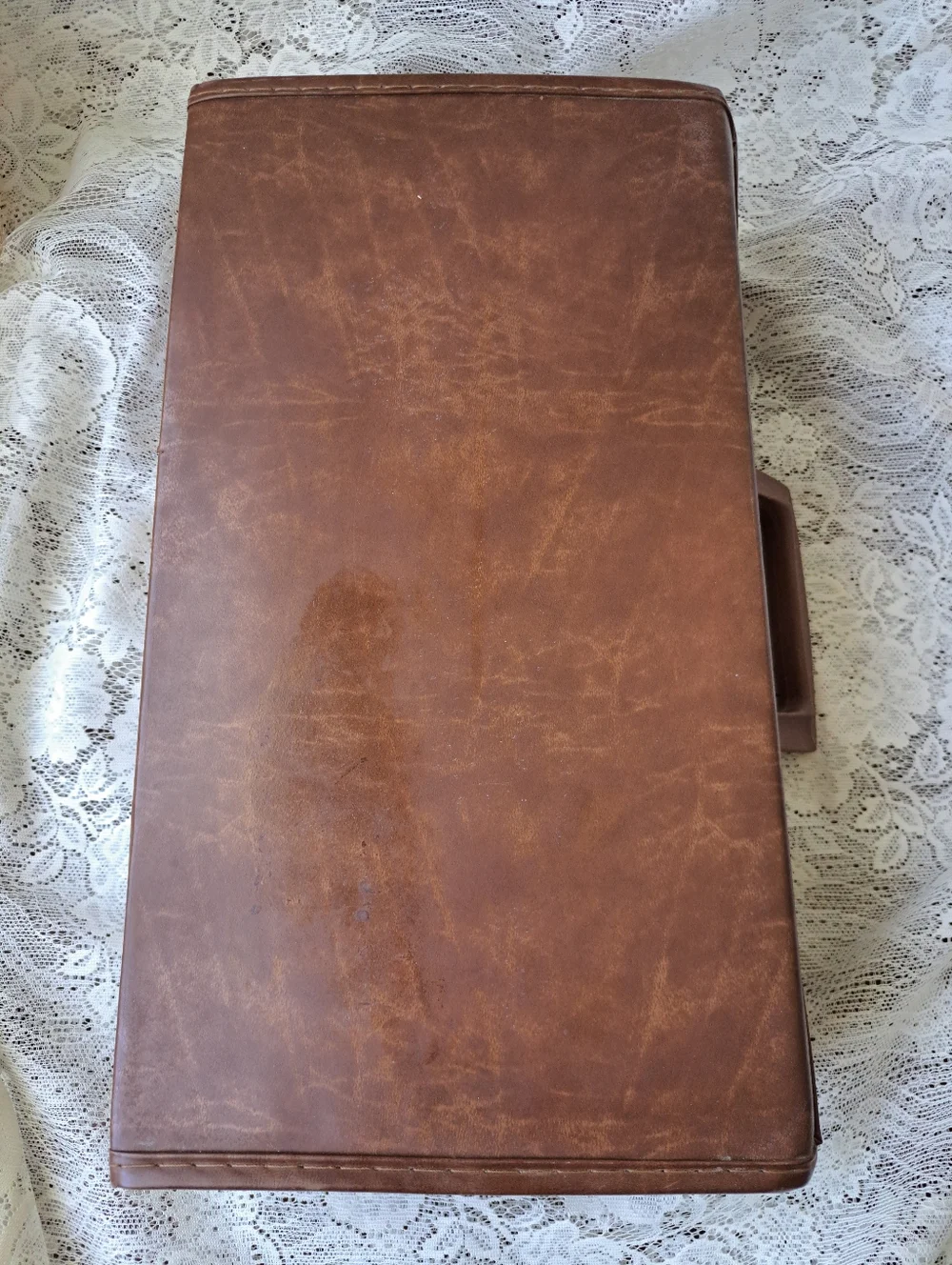 Vintage 80s Vinyl Audio Cassette Tape Storage Case Made In USA 24 Tape Capacity
